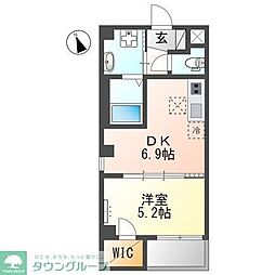 グランチェスタ 3階1DKの間取り