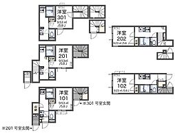 レオネクスト吉祥寺イーストY 3階1Kの間取り