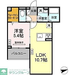 セレスティア祖師谷 1LDKの間取図画像