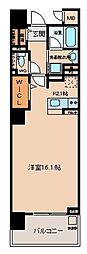 ロイヤルパークス花小金井 ワンルームの間取図画像