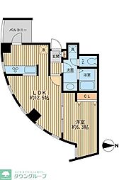 WILLTERRACE新代田 1LDKの間取図画像