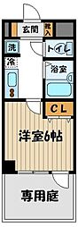 上連雀テラス 1Kの間取図画像