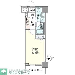 Cours 1Kの間取図画像