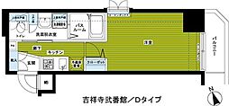 フェニックス吉祥寺弐番館 1Kの間取図画像