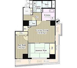 ハイエスト荻窪 2LDKの間取図画像