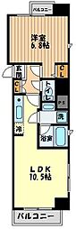 プラウドフラット荻窪2 1LDKの間取図画像