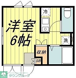 ベル・カーサ ワンルームの間取図画像