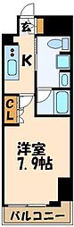 ステージファーストつつじヶ丘アジールコート 1Kの間取図画像
