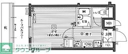 ガラ・ステージ国分寺 1Kの間取図画像