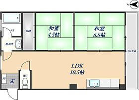 丸善ビューマンション 201 ｜ 大阪府東大阪市東石切町4丁目8-49（賃貸マンション2LDK・2階・42.00㎡） その2