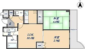 Auburn石切 803 ｜ 大阪府東大阪市善根寺町5丁目2-19（賃貸マンション2LDK・8階・50.54㎡） その2