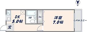 シャトーニューライフI 204 ｜ 大阪府八尾市大竹2丁目（賃貸マンション1DK・2階・25.00㎡） その2