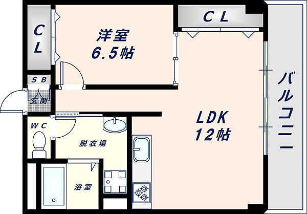 メゾンアルファ 203｜大阪府大阪市東成区深江北2丁目(賃貸マンション1LDK・2階・45.00㎡)の写真 その2