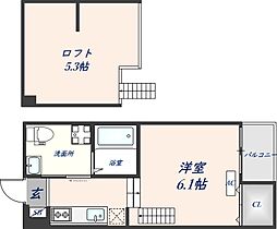 大阪府東大阪市花園本町1丁目12-9（賃貸アパート1R・1階・22.12㎡） その2