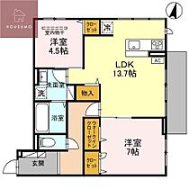 仮称D-ROOM恩智北町3丁目 102 ｜ 大阪府八尾市恩智北町3丁目（賃貸アパート2LDK・1階・64.69㎡） その1