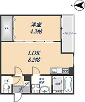 1er　つばきIII 201 ｜ 大阪府東大阪市花園本町1丁目（賃貸アパート1LDK・2階・29.50㎡） その2