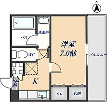 大阪府八尾市高安町北1丁目（賃貸アパート1K・2階・25.00㎡） その2