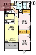 大阪府大阪市平野区加美鞍作1丁目（賃貸アパート2LDK・2階・58.36㎡） その2