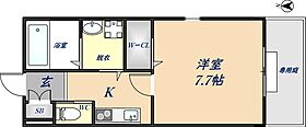 エムズコート吉田 107 ｜ 大阪府東大阪市中新開2丁目4-21（賃貸アパート1K・1階・26.96㎡） その2