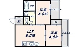 大阪府大阪市生野区新今里1丁目（賃貸マンション2LDK・6階・48.00㎡） その2