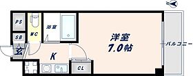 大阪府東大阪市高井田本通7丁目（賃貸マンション1K・4階・20.36㎡） その2