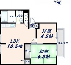 大阪府東大阪市御厨西ノ町2丁目（賃貸アパート2LDK・2階・46.00㎡） その2