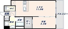 大阪府東大阪市下小阪5丁目（賃貸マンション1LDK・2階・39.29㎡） その2