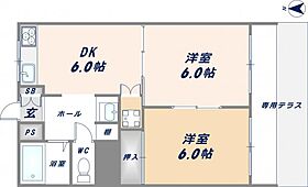 大阪府東大阪市菱屋西3丁目（賃貸マンション2DK・1階・40.00㎡） その2