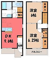 栃木県栃木市大平町真弓（賃貸テラスハウス2DK・1階・57.23㎡） その2