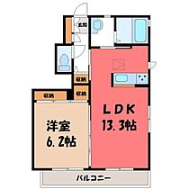 栃木県栃木市大宮町（賃貸アパート1LDK・1階・46.83㎡） その2