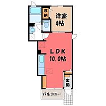 栃木県栃木市薗部町1丁目（賃貸アパート1LDK・1階・32.44㎡） その2