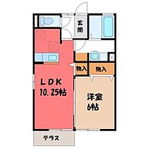 モンタンヴェール  ｜ 茨城県筑西市門井（賃貸アパート1LDK・1階・40.29㎡） その2