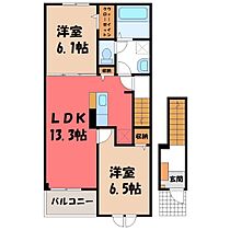 茨城県筑西市門井（賃貸アパート2LDK・2階・59.58㎡） その2