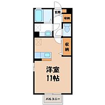 茨城県筑西市小川（賃貸アパート1R・2階・30.27㎡） その2