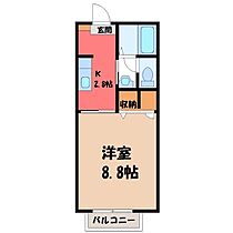 栃木県下都賀郡野木町大字丸林（賃貸アパート1K・2階・28.20㎡） その2