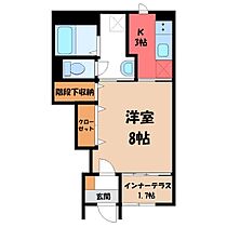 栃木県小山市神山2丁目（賃貸アパート1K・1階・33.81㎡） その2