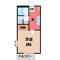 栃木県小山市駅南町3丁目（賃貸アパート1K・1階・27.08㎡） その2