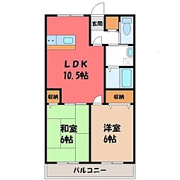 🉐敷金礼金0円！🉐東北本線 小山駅 バス8分 城北小北下車 徒歩2分