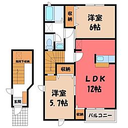 Good Impress A 2階2LDKの間取り