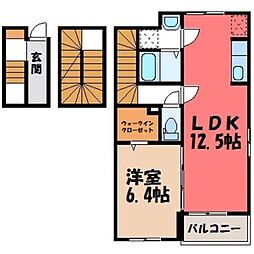 アニメート 1LDKの間取図画像