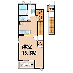 アクティブ・G ワンルームの間取図画像