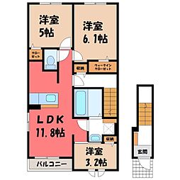 グレース辰の木 3LDKの間取図画像