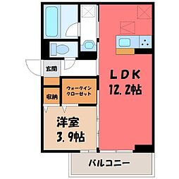 グランフィオレ 1LDKの間取図画像