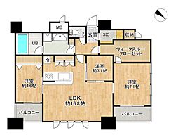間取図画像 3LDK
