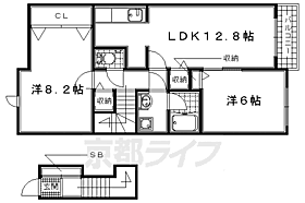 京都府木津川市相楽一新堂（賃貸アパート2LDK・2階・64.51㎡） その2