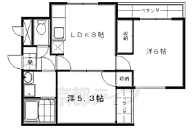 グレース菱屋I 305 ｜ 京都府京都市伏見区深草直違橋片町（賃貸マンション2LDK・3階・48.24㎡） その2