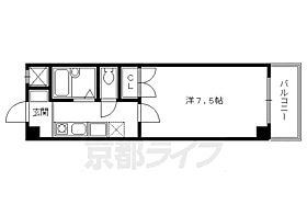 京都府京都市南区吉祥院長田町（賃貸マンション1K・6階・24.90㎡） その2