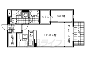 京都府城陽市富野南清水（賃貸アパート1LDK・1階・36.79㎡） その2