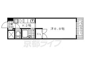 京都府城陽市久世南垣内（賃貸マンション1K・3階・23.80㎡） その2