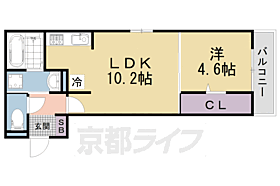 Ｄ－ＲＯＯＭ深草小久保町Ｂ 102 ｜ 京都府京都市伏見区深草小久保町（賃貸アパート1LDK・1階・37.74㎡） その2